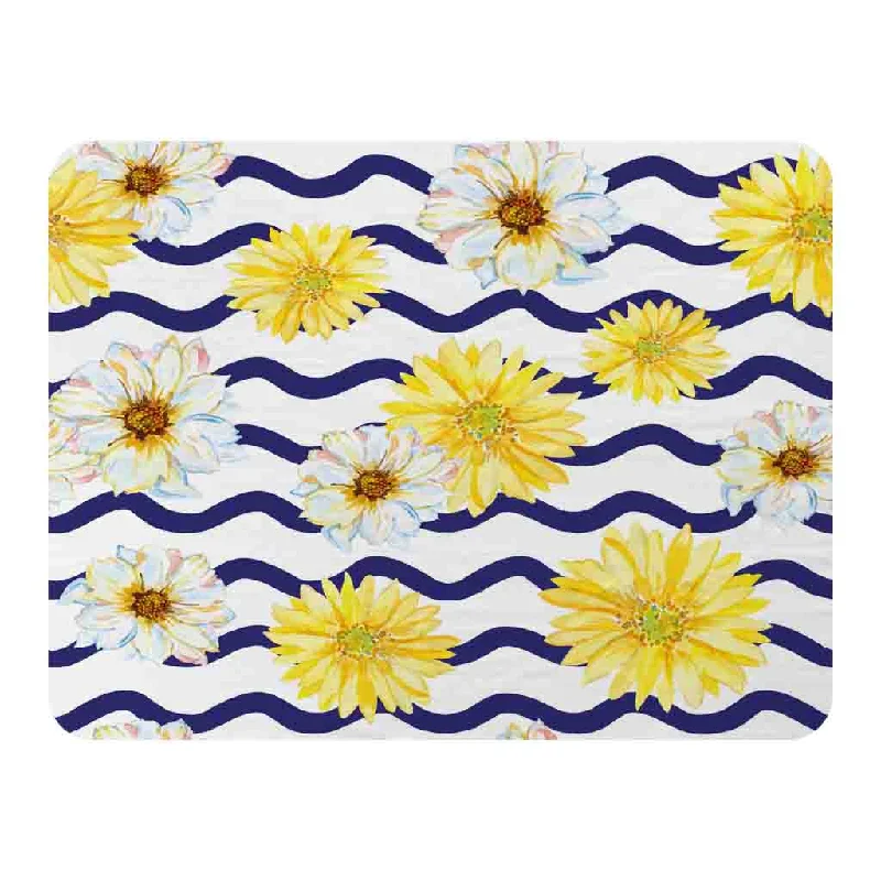 Linen blankets with a rustic and textured lookBright Yellow Flowers & Zig Zags (Blanket) Linen blankets with a rustic and textured lookBright Yellow Flowers & Zig Zags (Blanket)