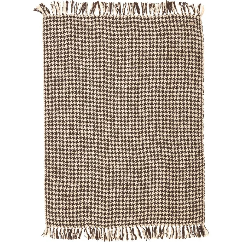 Chenille blankets with a thick and fuzzy textureBrown Rustic Decor VHC Carrington Throw Acrylic Houndstooth Knotted Tassels Chenille blankets with a thick and fuzzy textureBrown Rustic Decor VHC Carrington Throw Acrylic Houndstooth Knotted Tassels