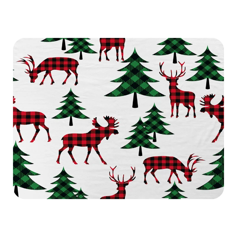 Wool blankets with natural warmth and insulationBuffalo plaid woodland (blanket)