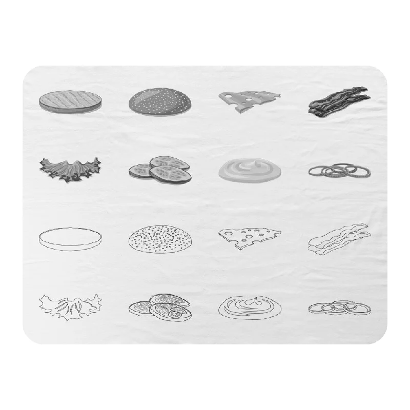 Microfiber blankets that are durable and easy to care forburger and sandwich icon (Blanket) Microfiber blankets that are durable and easy to care forburger and sandwich icon (Blanket)