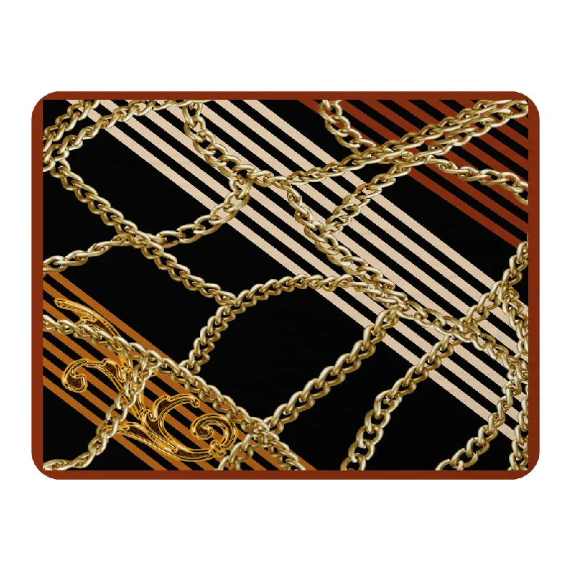 Queen - size blankets for standard - sized bedsChains & Stripes (Blanket)