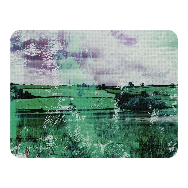 Chenille blankets with a thick and fuzzy textureClassic green countryside (Blanket)