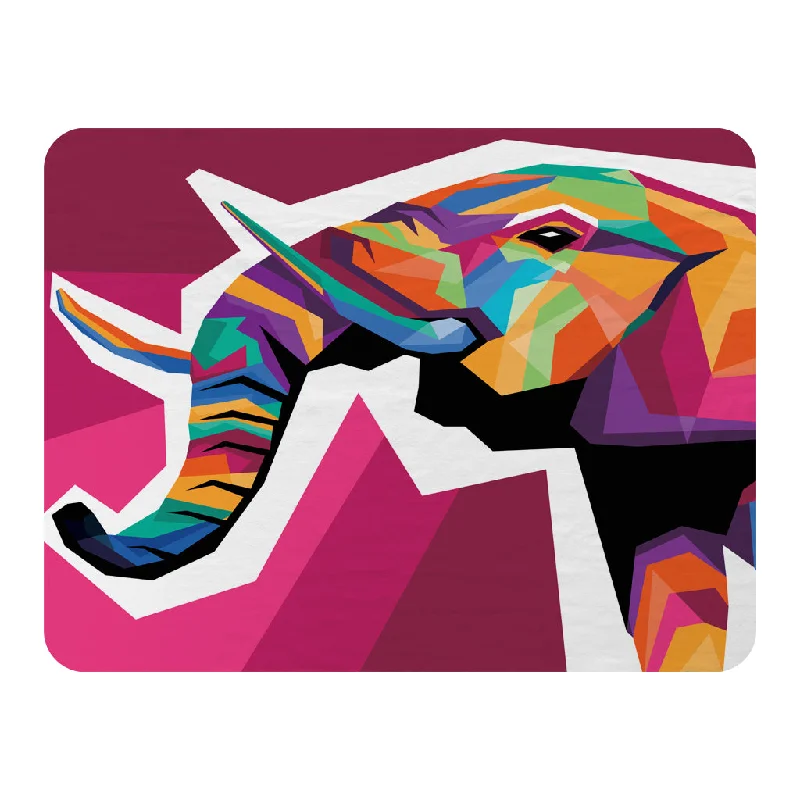 Synthetic fiber blend blankets for a budget - friendly choiceColorful illustration of Elephant head in WPAP style (Blanket) Synthetic fiber blend blankets for a budget - friendly choiceColorful illustration of Elephant head in WPAP style (Blanket)