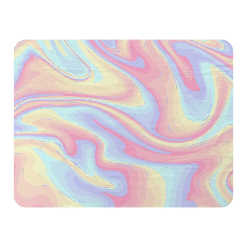 Recycled polyester blankets for an eco - conscious optionColorful marble (Blanket)