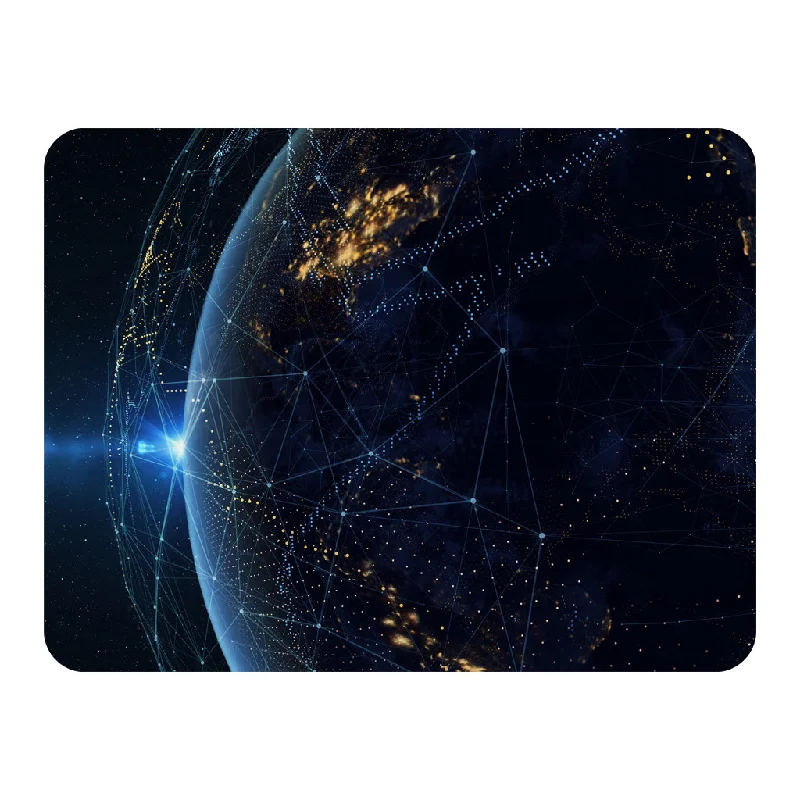 Silk blankets with a smooth and elegant touchConnection lines Around Earth Globe (Blanket) Silk blankets with a smooth and elegant touchConnection lines Around Earth Globe (Blanket)
