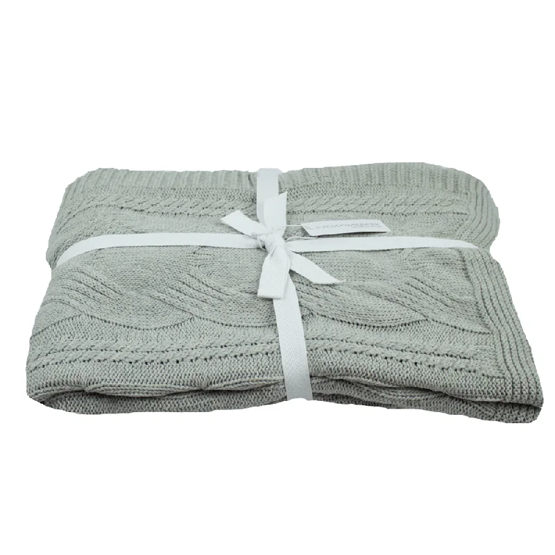 Fleece blankets for a cozy and plush textureBeechworth Organic Cotton Knit Throw