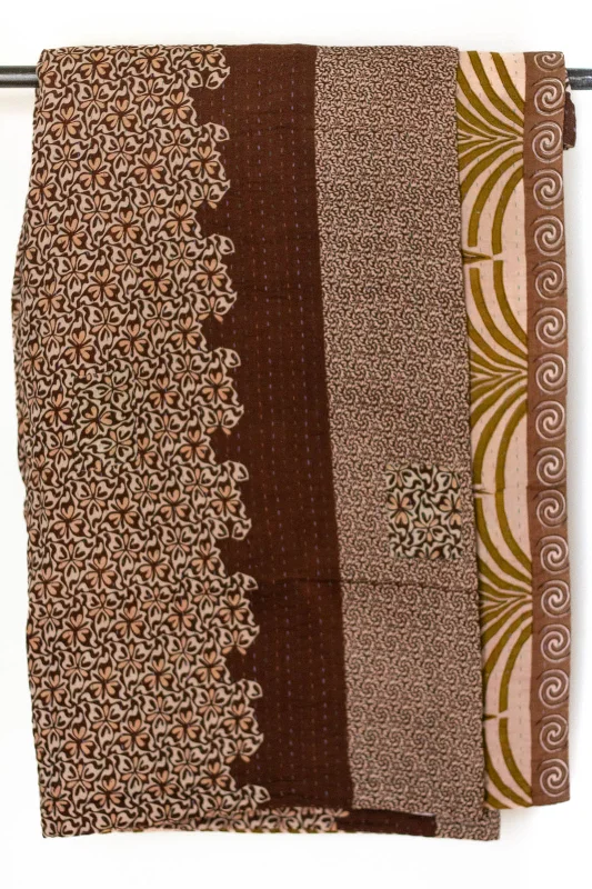 Silk blankets with a smooth and elegant touchCreate No. 1 Kantha Large Throw