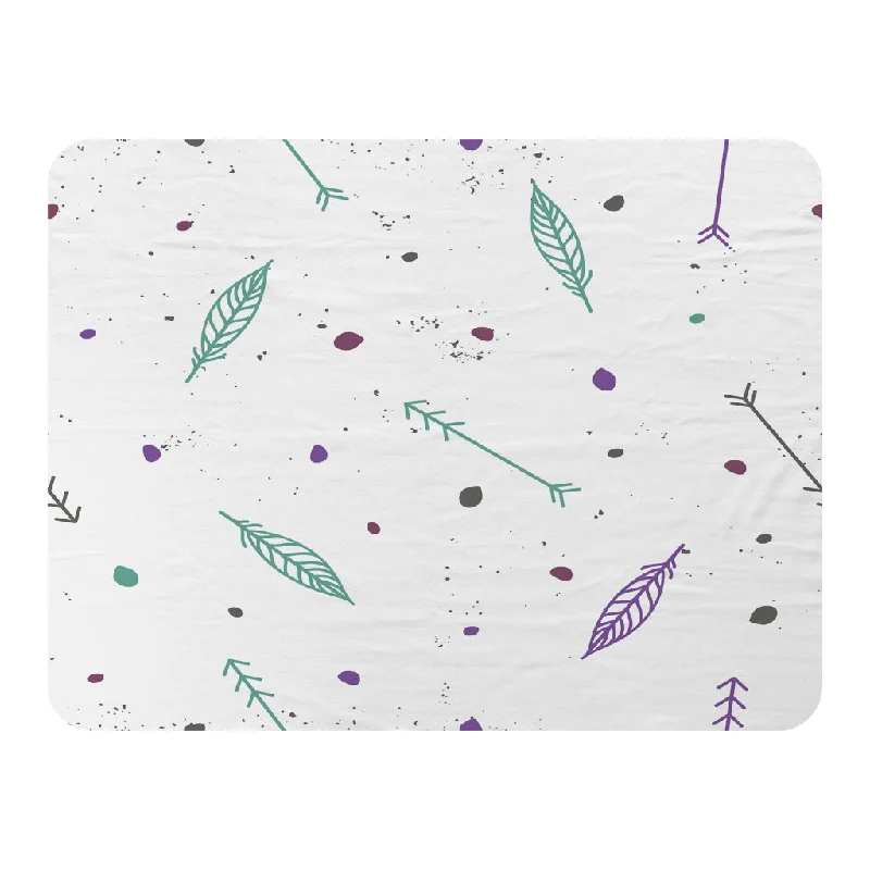 Microfiber blankets that are durable and easy to care forCute cartoon pattern with feathers and arrows in boho style (Blanket) Microfiber blankets that are durable and easy to care forCute cartoon pattern with feathers and arrows in boho style (Blanket)