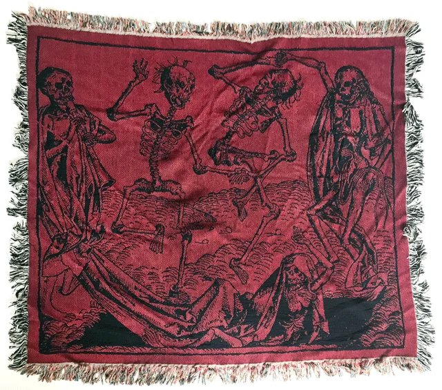 Alpaca wool blankets for a hypoallergenic and warm optionDance of Death Blanket