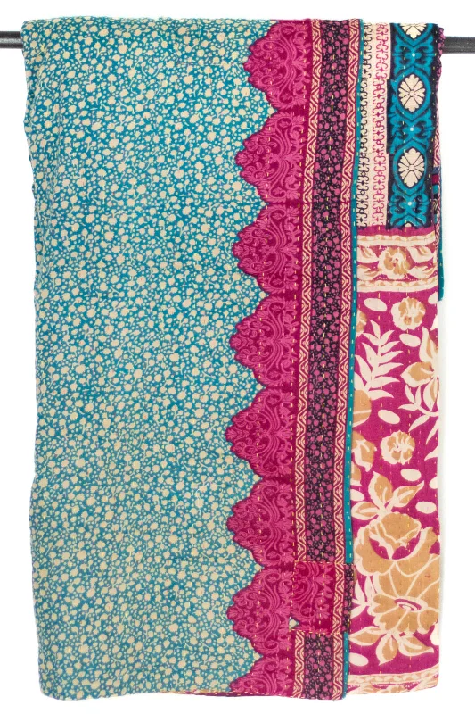 King - size blankets to cover large beds comfortablyDawn No. 1 Large Kantha Throw