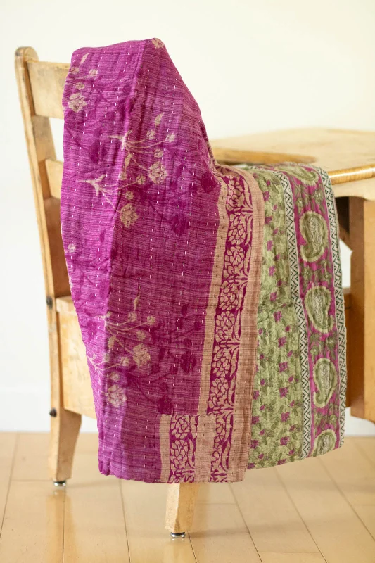 Cashmere blankets for ultimate softness and luxuryDear No. 7 Kantha Mini Blanket