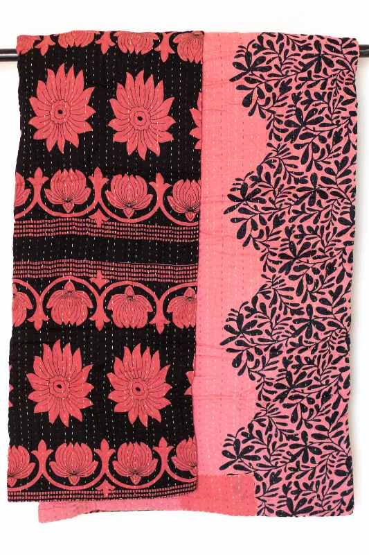 Linen blankets with a rustic and textured lookDelight No. 9 Kantha Large Throw