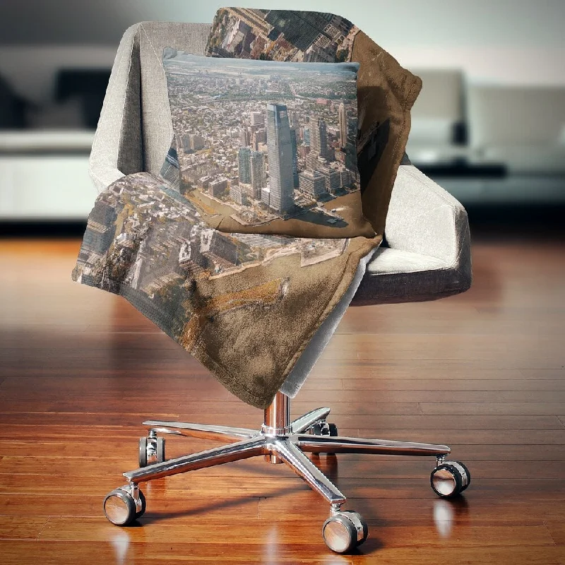 Microfiber blankets that are durable and easy to care forDesignart 'Aerial View of City from Helicopter' Cityscape Throw Blanket Microfiber blankets that are durable and easy to care forDesignart 'Aerial View of City from Helicopter' Cityscape Throw Blanket