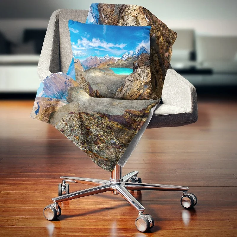 Rayon from bamboo blankets for a silky and breathable feelDesignart 'Alps Mountains in Swiss Panorama' Seashore Throw Blanket