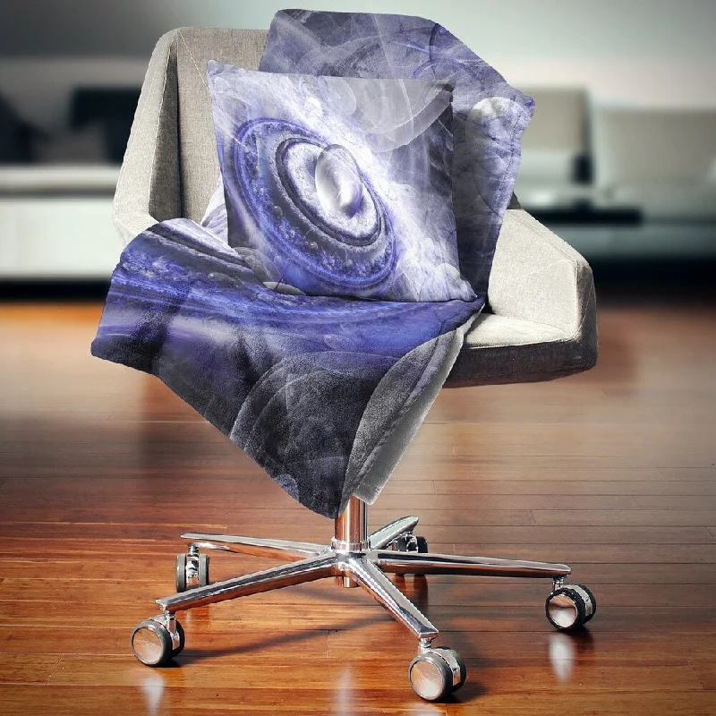 Synthetic fiber blend blankets for a budget - friendly choiceDesignart 'Beautiful Blue Flying Saucer' Floral Throw Blanket Synthetic fiber blend blankets for a budget - friendly choiceDesignart 'Beautiful Blue Flying Saucer' Floral Throw Blanket