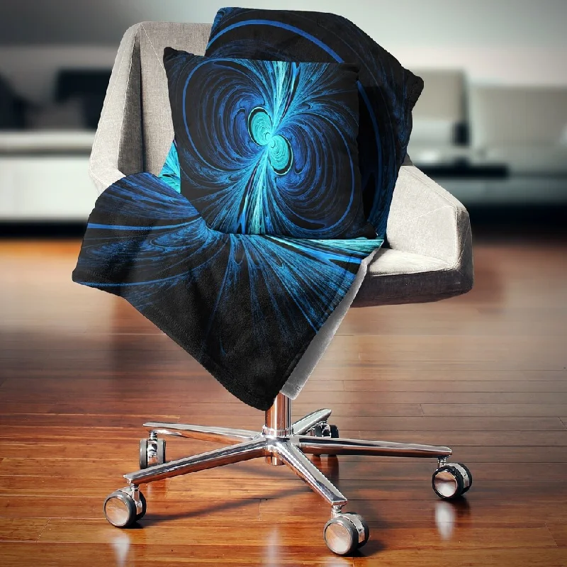 Cashmere blankets for ultimate softness and luxuryDesignart 'Blue Fractal' Abstract Throw Blanket Cashmere blankets for ultimate softness and luxuryDesignart 'Blue Fractal' Abstract Throw Blanket