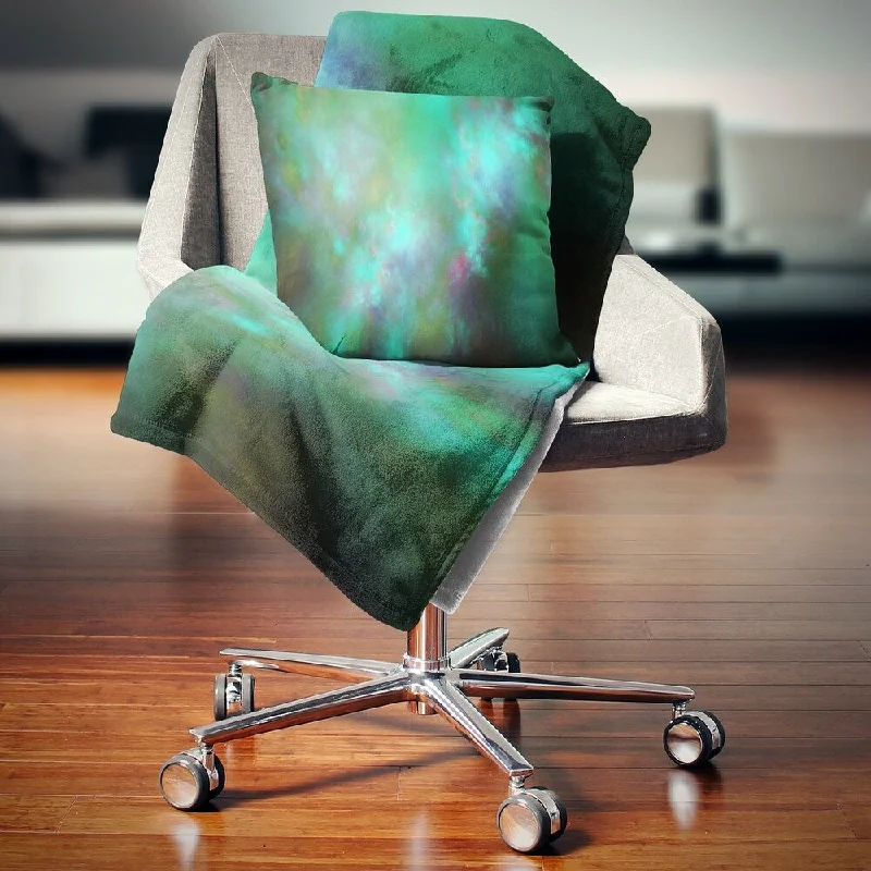 Mohair blankets with a unique sheen and softnessDesignart 'Blue Fractal Sky with Blur Stars' Abstract Throw Blanket Mohair blankets with a unique sheen and softnessDesignart 'Blue Fractal Sky with Blur Stars' Abstract Throw Blanket