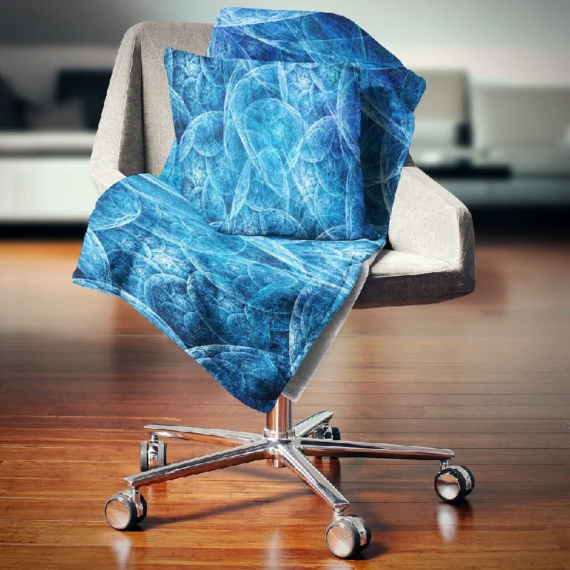 Chenille blankets with a thick and fuzzy textureDesignart 'Dark Blue Fractal Dramatic Clouds' Abstract Throw Blanket Chenille blankets with a thick and fuzzy textureDesignart 'Dark Blue Fractal Dramatic Clouds' Abstract Throw Blanket
