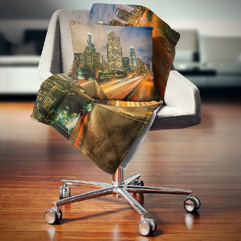 Microfiber blankets that are durable and easy to care forDesignart 'Los Angeles Yellow Skyline Night' Cityscape Throw Blanket Microfiber blankets that are durable and easy to care forDesignart 'Los Angeles Yellow Skyline Night' Cityscape Throw Blanket