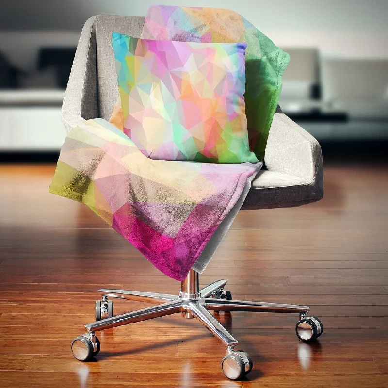 Cashmere blankets for ultimate softness and luxuryDesignart 'Multi Color Polygonal Mosaic Pattern' Abstract Throw Blanket Cashmere blankets for ultimate softness and luxuryDesignart 'Multi Color Polygonal Mosaic Pattern' Abstract Throw Blanket