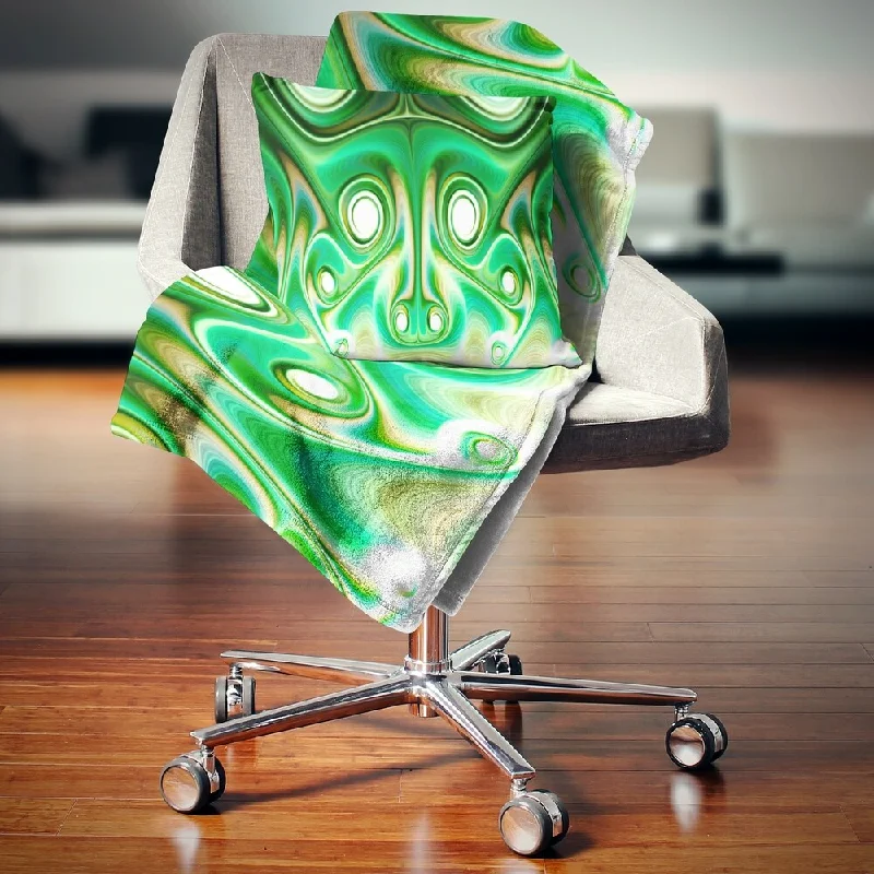Cashmere blankets for ultimate softness and luxuryDesignart 'Vibrant Green Fractal Flower Design' Abstract Throw Blanket Cashmere blankets for ultimate softness and luxuryDesignart 'Vibrant Green Fractal Flower Design' Abstract Throw Blanket