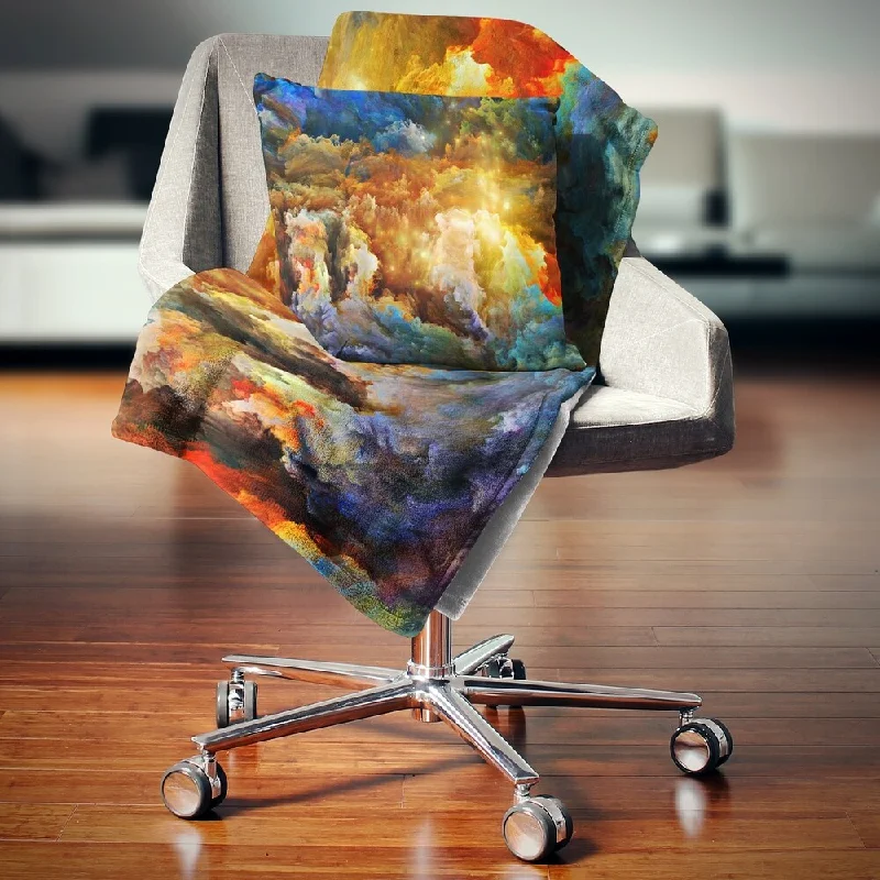 Silk blankets with a smooth and elegant touchDesignart 'What Colors May Come' Abstract Throw Blanket Silk blankets with a smooth and elegant touchDesignart 'What Colors May Come' Abstract Throw Blanket