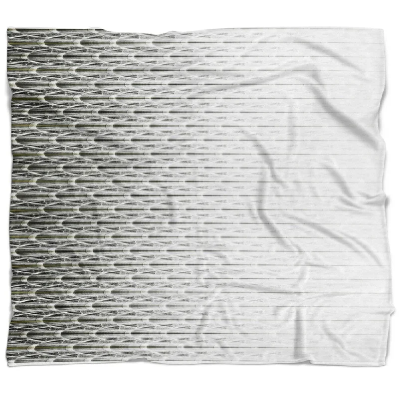 Recycled polyester blankets for an eco - conscious optionDesignart 'White Symmetrical Fractal Flower' Abstract Throw Blanket Recycled polyester blankets for an eco - conscious optionDesignart 'White Symmetrical Fractal Flower' Abstract Throw Blanket