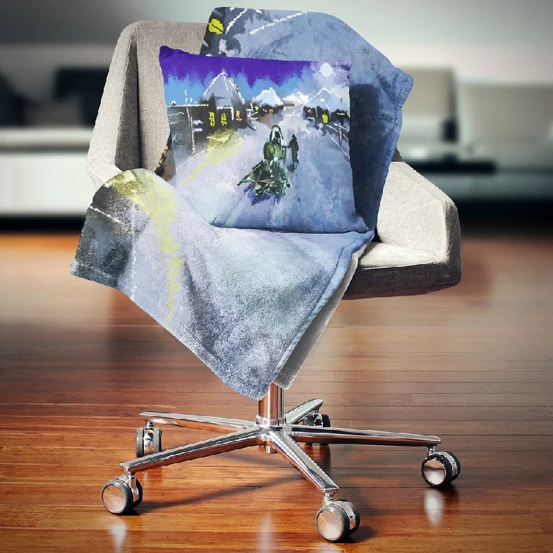Microfiber blankets that are durable and easy to care forDesignart 'Winter Road and Night Sky' Landscape Fleece Throw Blanket Microfiber blankets that are durable and easy to care forDesignart 'Winter Road and Night Sky' Landscape Fleece Throw Blanket