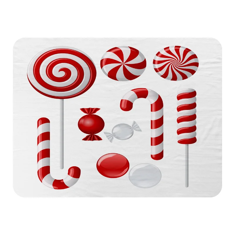 Synthetic fiber blend blankets for a budget - friendly choiceDifferent red and white candies (blanket) Synthetic fiber blend blankets for a budget - friendly choiceDifferent red and white candies (blanket)