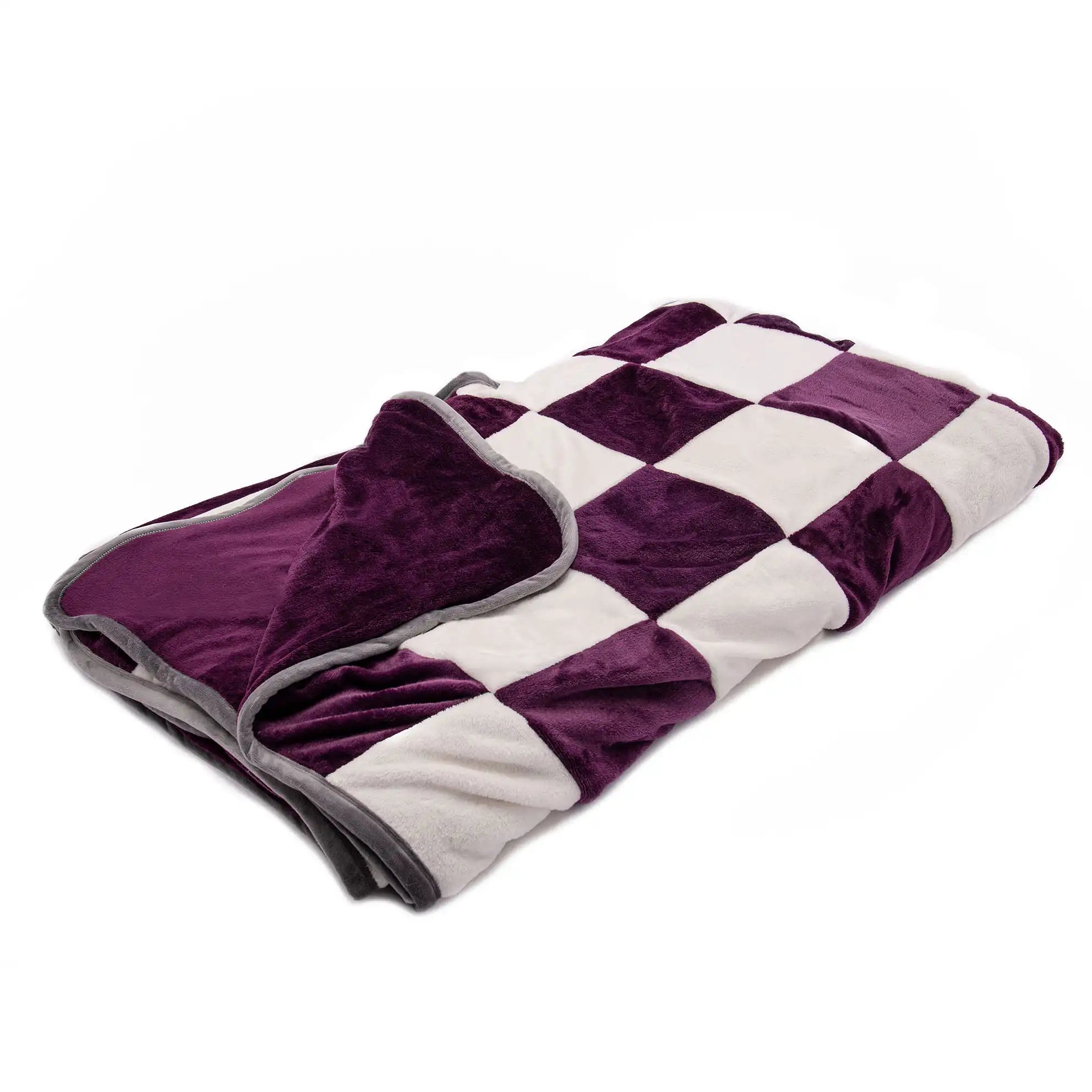 Purple & Creme with Purple back