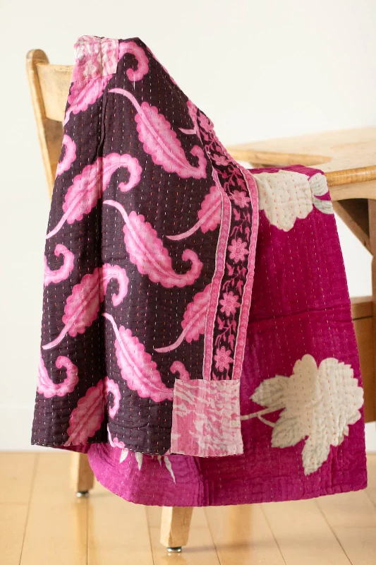 Synthetic fiber blend blankets for a budget - friendly choiceDreamy No. 5 Kantha Mini Blanket Synthetic fiber blend blankets for a budget - friendly choiceDreamy No. 5 Kantha Mini Blanket