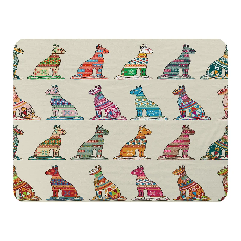Chenille blankets with a thick and fuzzy textureEgyptian Cats (Blanket)