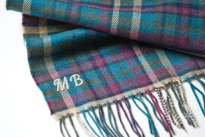 Cashmere blankets for ultimate softness and luxuryEmbroidery