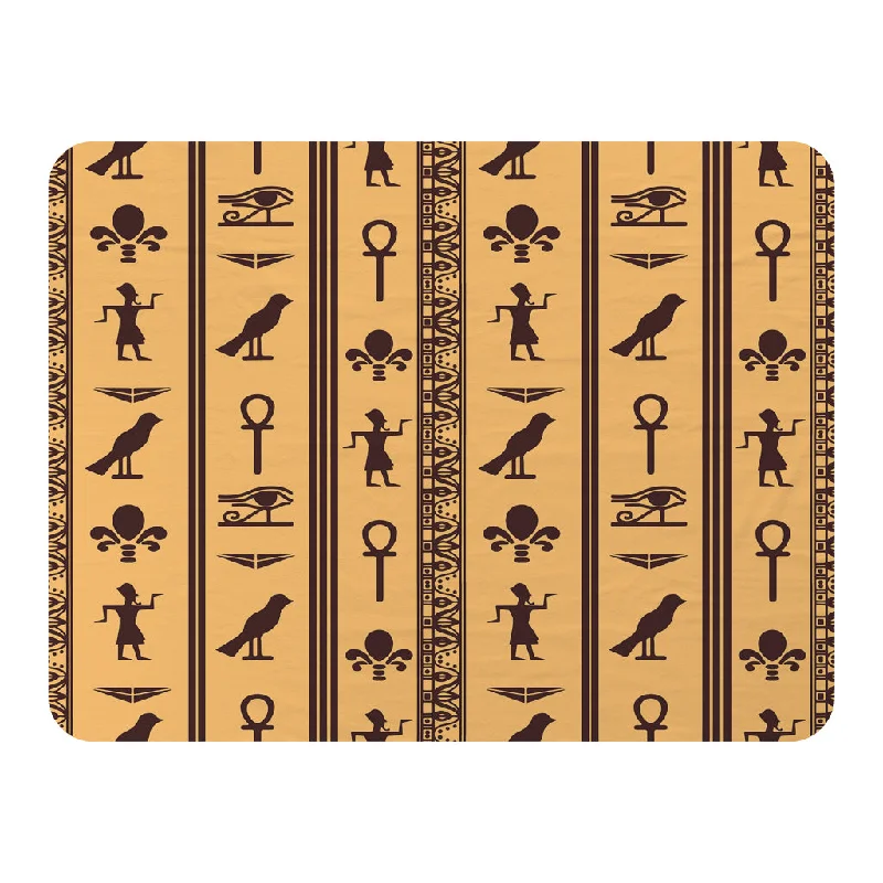 Wool blankets with natural warmth and insulationEye of Horus, Pharaoh, Flowers, Pyramid, Bird, Ankh (Blanket)