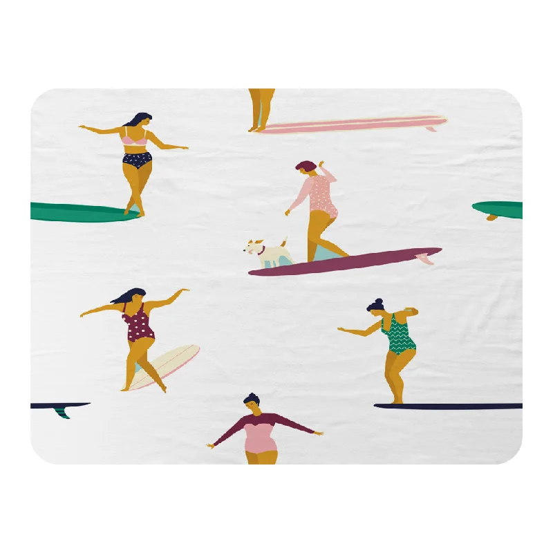 Rayon from bamboo blankets for a silky and breathable feelFemale Surfers (Blanket)