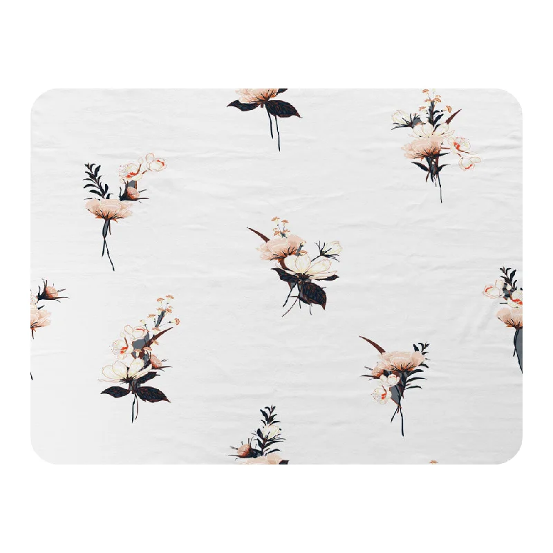 Linen blankets with a rustic and textured lookFlower Bunches (Blanket)