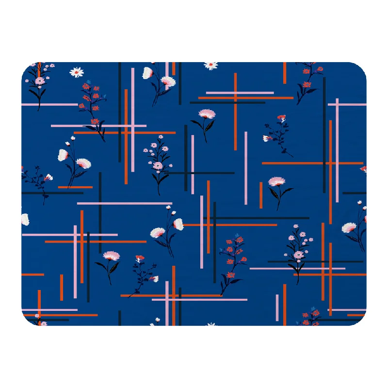 Chenille blankets with a thick and fuzzy textureFlowers with check grid for fashion (Blanket) Chenille blankets with a thick and fuzzy textureFlowers with check grid for fashion (Blanket)