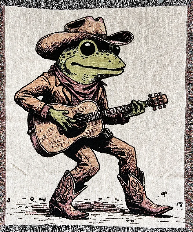 Acrylic blankets for a soft and affordable alternativeGuitar Frog Blanket
