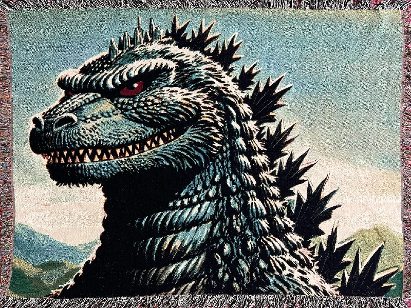 Cotton blankets for breathability and a lightweight feelKaiju Portrait Blanket