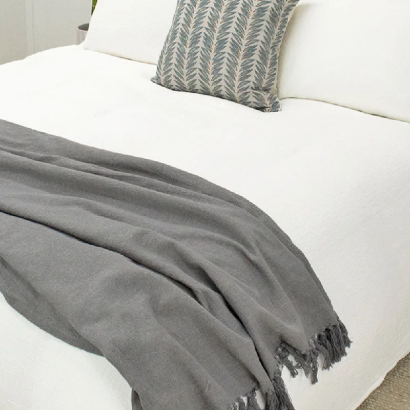 Wool blankets with natural warmth and insulationLinen Cotton Throws