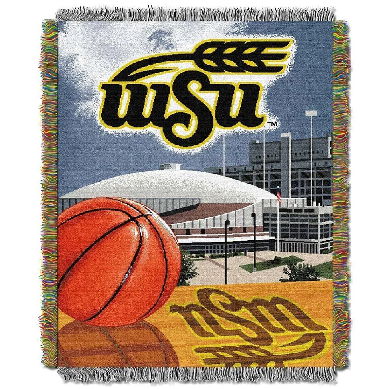 Linen blankets with a rustic and textured lookNCAA Wichita State University Shockers School Tapestry Throw Linen blankets with a rustic and textured lookNCAA Wichita State University Shockers School Tapestry Throw