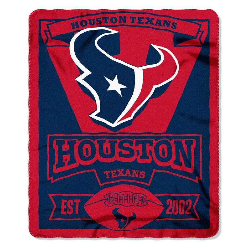 Linen blankets with a rustic and textured lookNFL 031 Texans Marque Fleece Throw