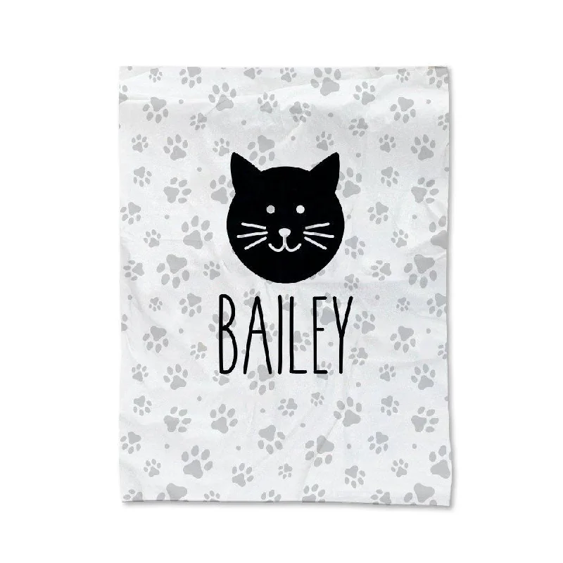 Bamboo fiber blankets with natural antibacterial propertiesPaw Prints - Cat Pet Blanket - Large Bamboo fiber blankets with natural antibacterial propertiesPaw Prints - Cat Pet Blanket - Large