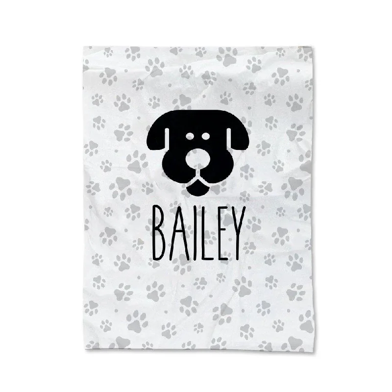 Fleece blankets for a cozy and plush texturePaw Prints - Dog Pet Blanket - Large