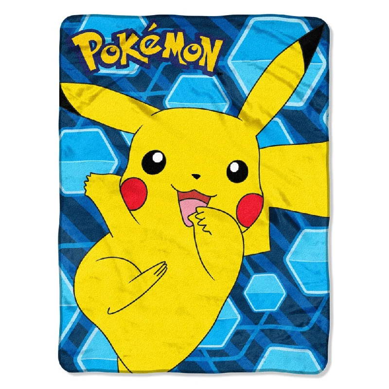 Fleece blankets for a cozy and plush texturePokemon Glitch Pikachu Throw