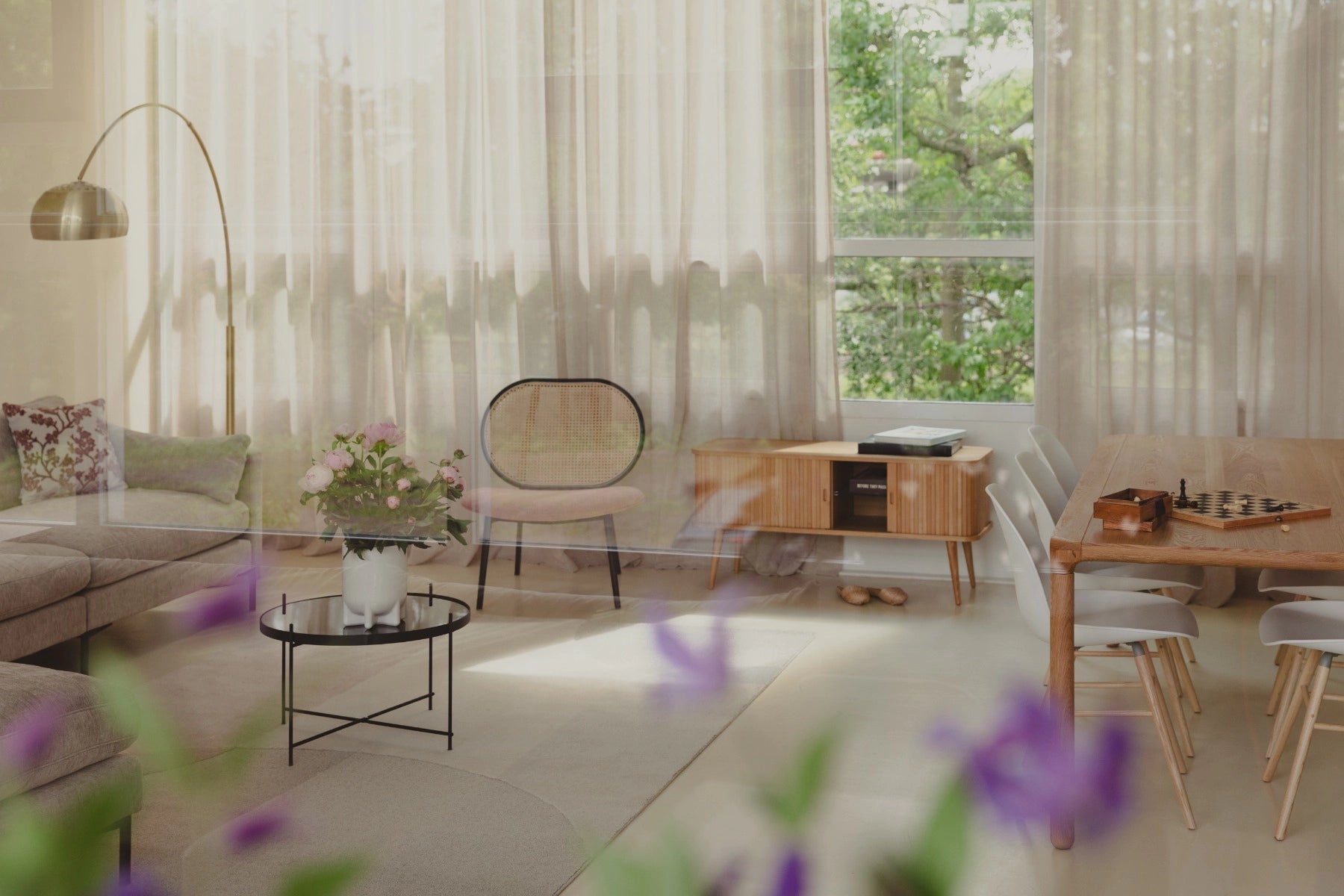 Cotton blankets for breathability and a lightweight feelNatural Barbier Sideboard
