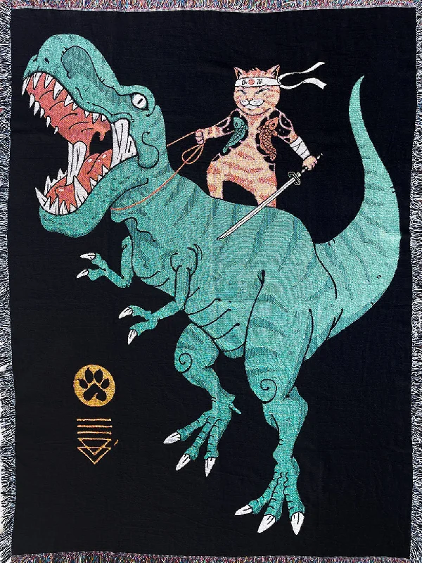 Cashmere blankets for ultimate softness and luxuryT Rex Cat Blanket