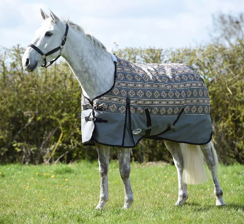 Linen blankets with a rustic and textured lookWeatherBeeta ComFITec Essential Standard Neck, Medium, Grey Navajo Linen blankets with a rustic and textured lookWeatherBeeta ComFITec Essential Standard Neck, Medium, Grey Navajo