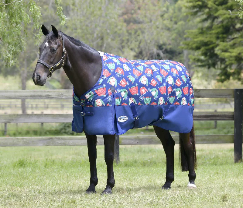 Recycled polyester blankets for an eco - conscious optionWeatherBeeta ComFITec Essential Standard Neck, Medium, Holiday Sweater Print Recycled polyester blankets for an eco - conscious optionWeatherBeeta ComFITec Essential Standard Neck, Medium, Holiday Sweater Print
