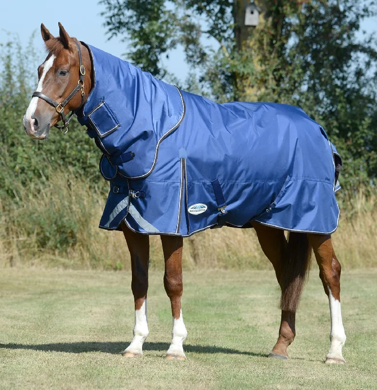 Recycled polyester blankets for an eco - conscious optionWeatherBeeta ComFITec Ultra Tough II Detach-a-Neck, Medium/Lite, Blue/Charcoal Recycled polyester blankets for an eco - conscious optionWeatherBeeta ComFITec Ultra Tough II Detach-a-Neck, Medium/Lite, Blue/Charcoal